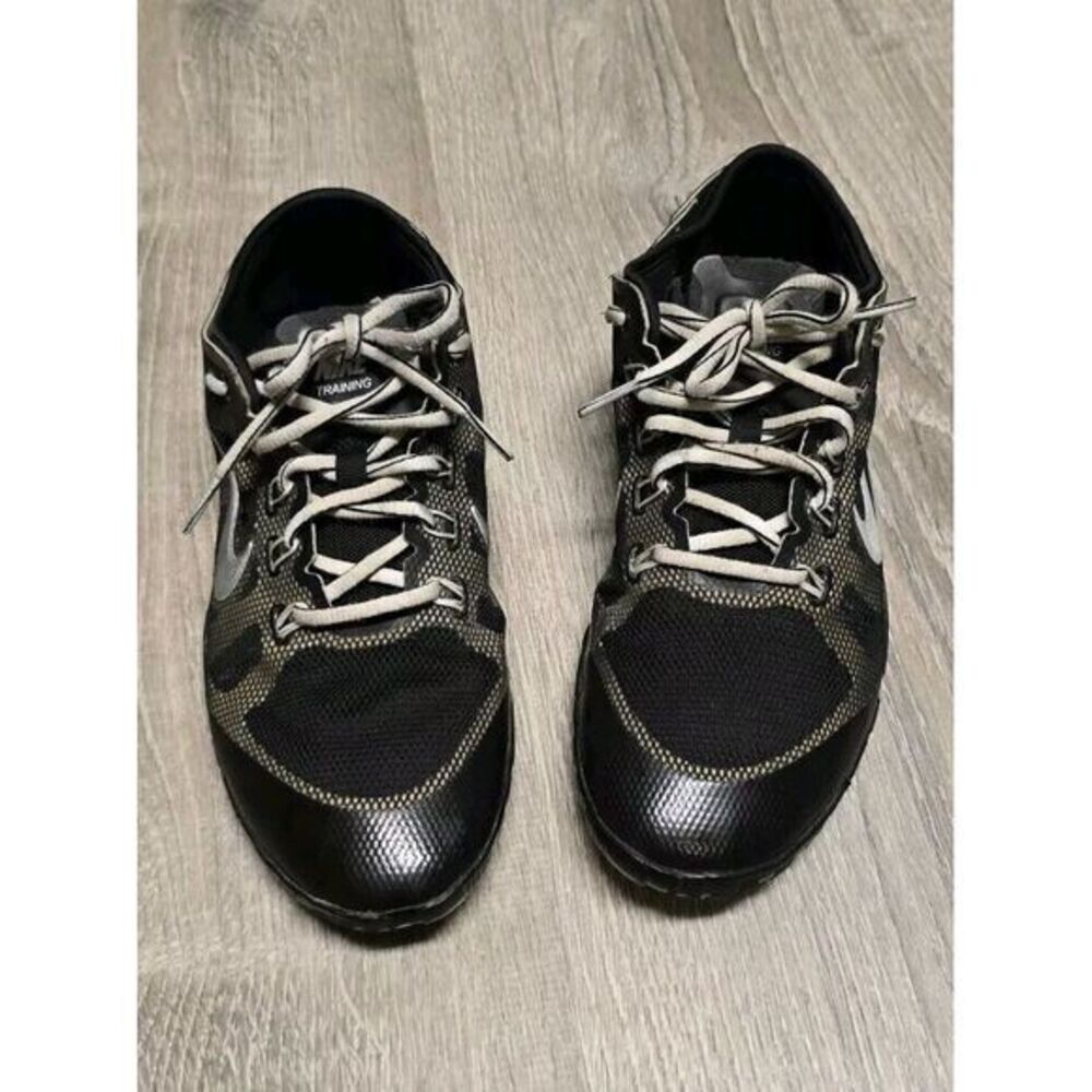 Nike Free Run Bionic Women's‎ 8.5 Black Gold Silver Training Shoes 599269-001